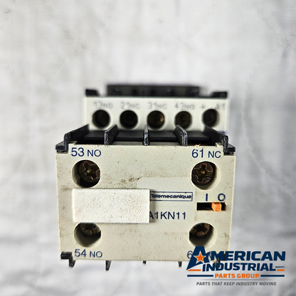 Telemecanique CA4KN22 contactor 24V coil with auxiliary contacts 4NO 4NC for motor control and industrial automation systems
