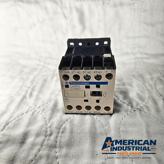 Telemecanique CA4KN 22BW3 relay module 24VDC 4NO 4NC for motor control and industrial automation systems