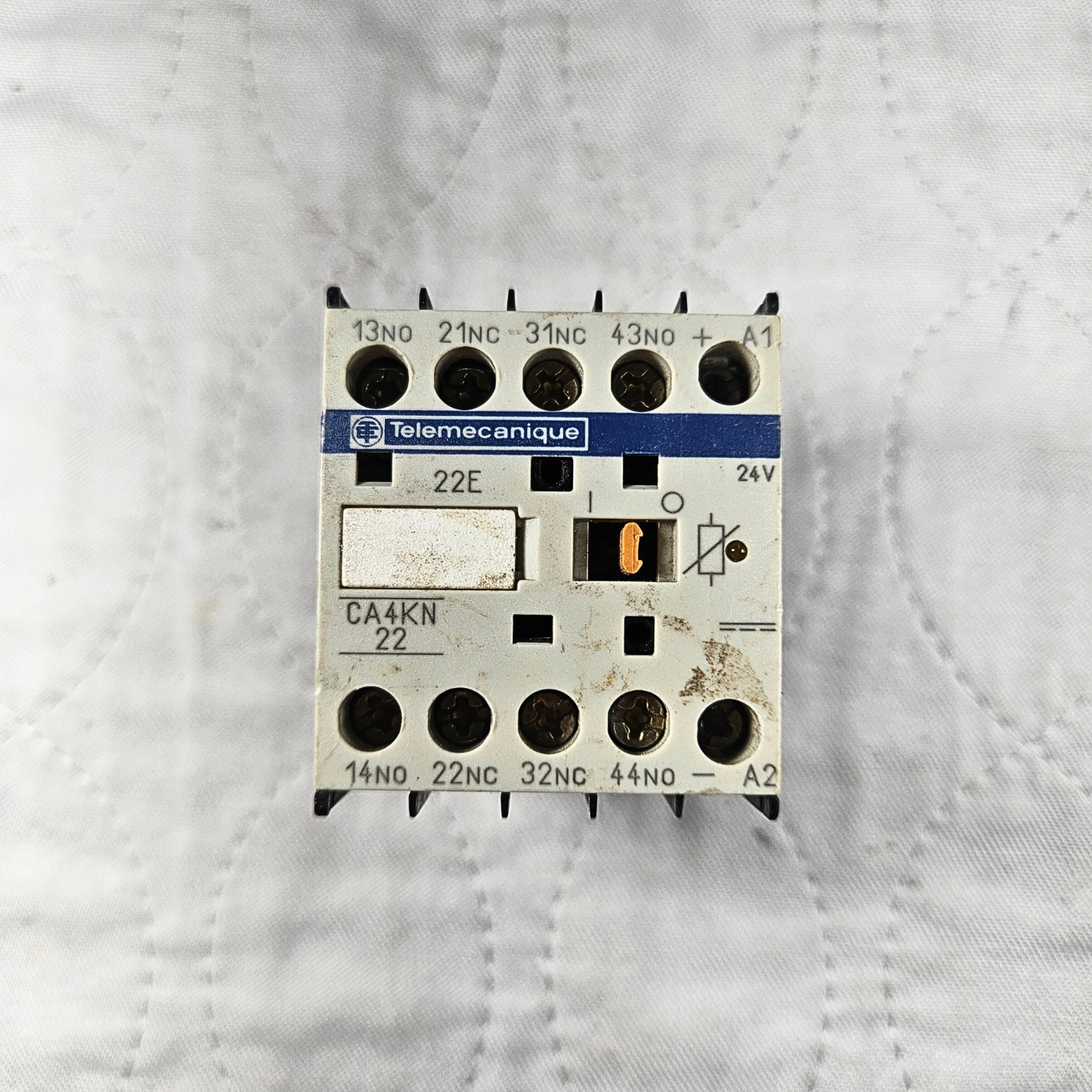 Telemecanique CA4KN22 control relay for industrial automation and MRO auxiliary contactor applications. American Industrial Parts Group.