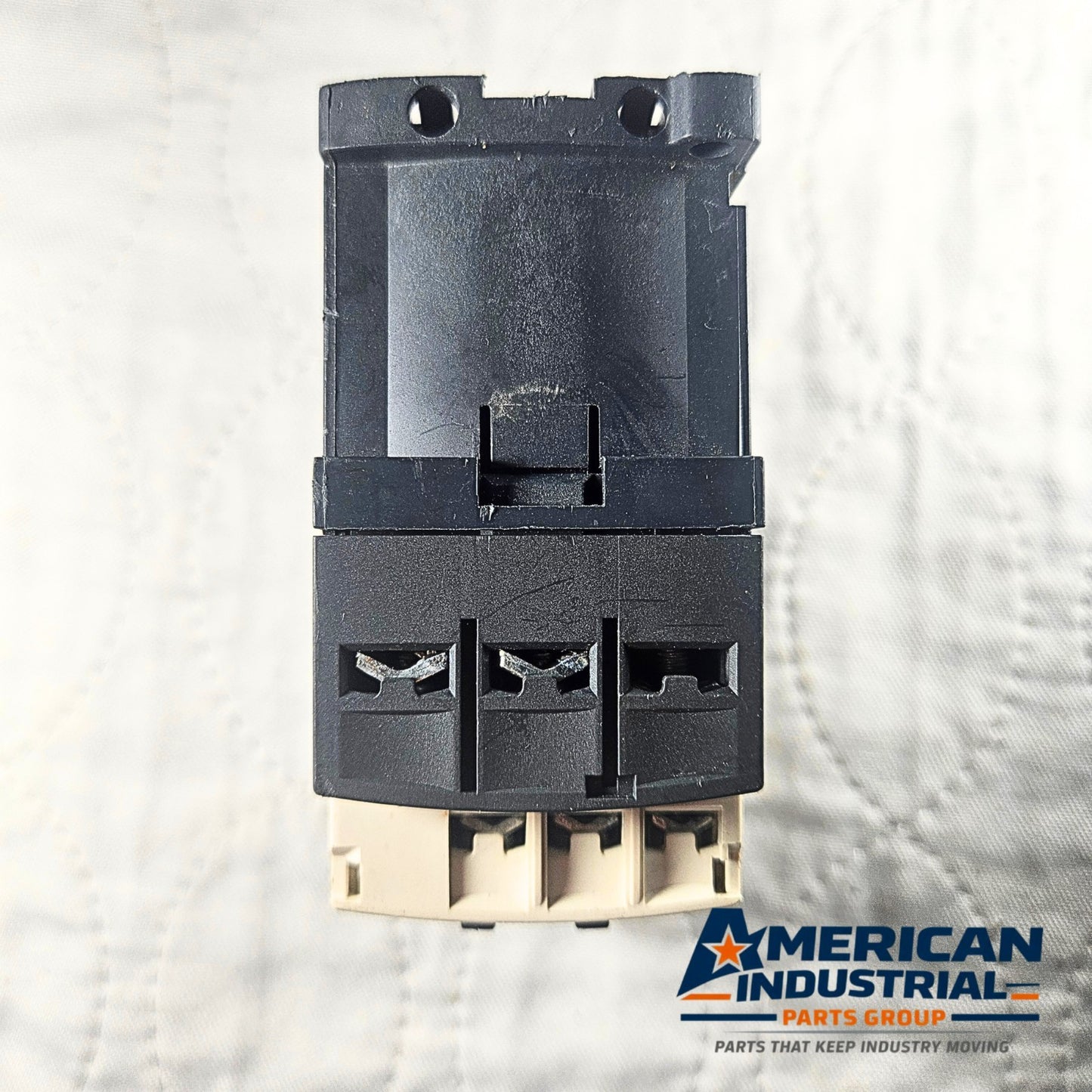 Telemecanique LC1D18BL 24VDC contactor for industrial automation and MRO motor control applications. American Industrial Parts Group.