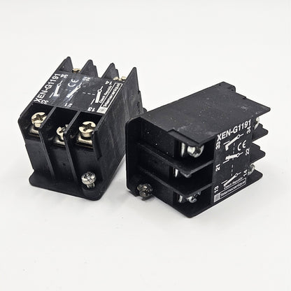 Telemecanique XEN-G1191 auxiliary contact block for industrial automation and MRO control panel applications. American Industrial Parts Group.