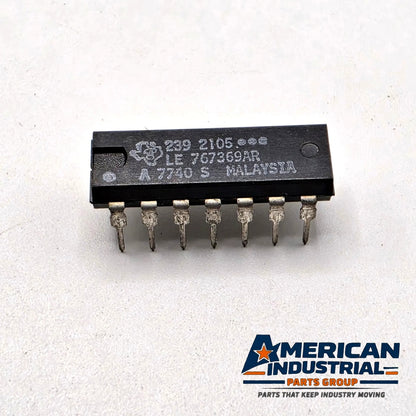 Texas Instruments 239 2105 house-numbered IC 14-pin DIP 1977 for vintage equipment repair from American Industrial Parts Group