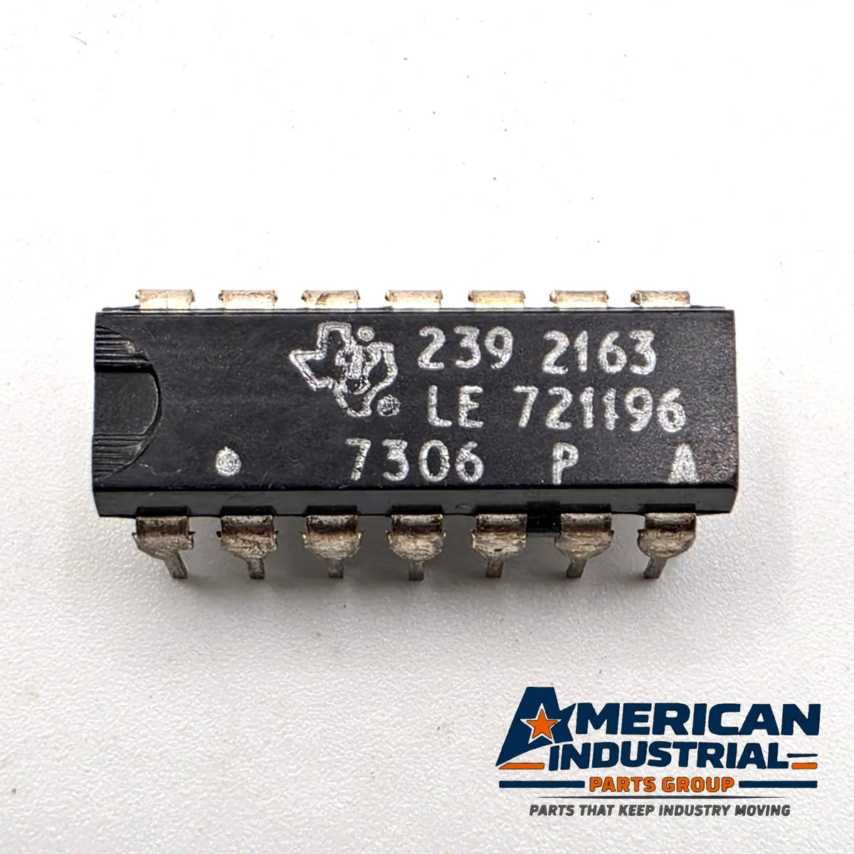 Texas Instruments 239 2163 house-numbered IC 14-pin DIP 1973 for vintage equipment repair from American Industrial Parts Group