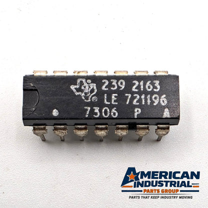 Texas Instruments 239 2163 house-numbered IC 14-pin DIP 1973 for vintage equipment repair from American Industrial Parts Group