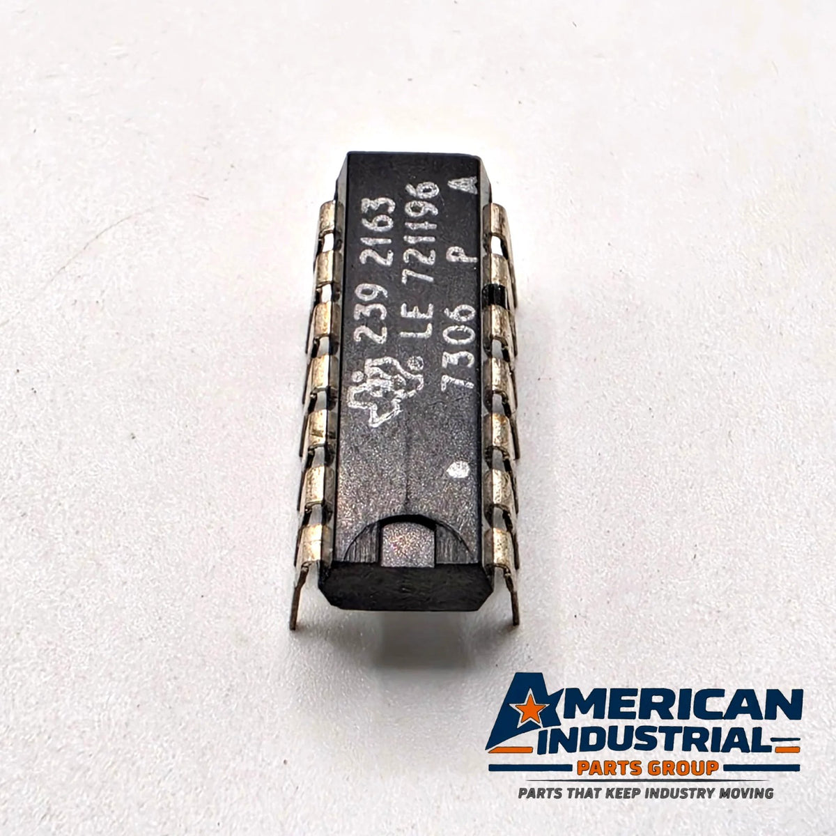 Texas Instruments 239 2163 house-numbered IC 14-pin DIP 1973 for vintage equipment repair from American Industrial Parts Group