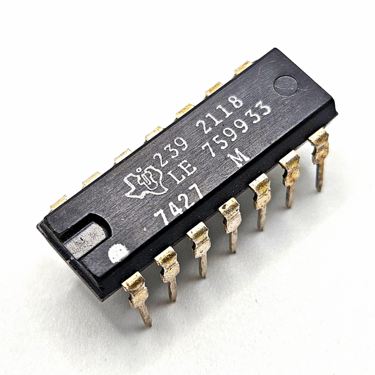 Texas Instruments 2392118 LE759933 14-pin DIP integrated circuit new old stock for vintage electronics repair and board restoration