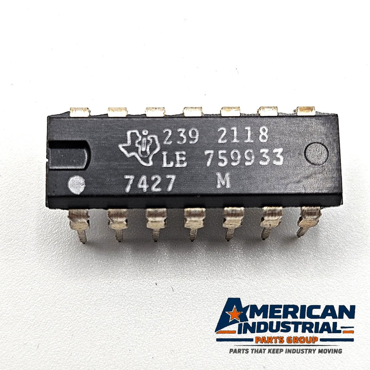 Texas Instruments 2392118 LE759933 14-pin DIP integrated circuit new old stock for vintage electronics repair and board restoration