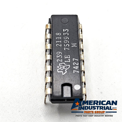 Lot of 10 Texas Instruments 2392118 LE759933 14-pin DIP integrated circuit new old stock for vintage electronics repair and board restoration