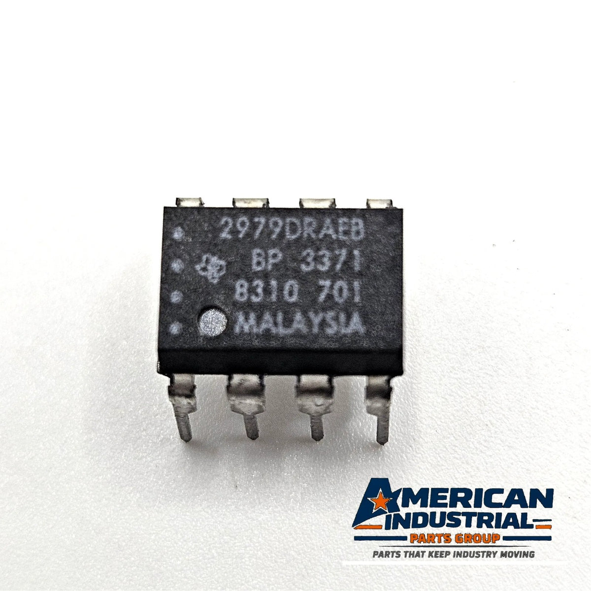 Lot of 10 Texas Instruments 2979DRAEB DIP-8 integrated circuits new old stock for vintage electronics and obsolete component sourcing