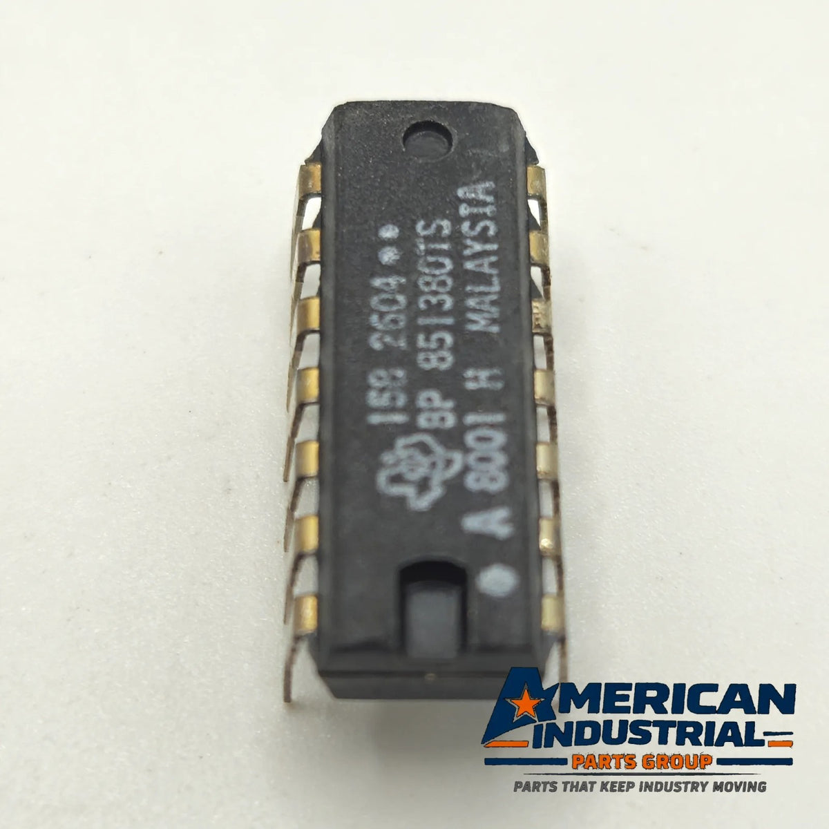 Lot of 10 Texas Instruments 851380TS 158-2604 custom-marked 14-pin DIP integrated circuit new old stock for vintage electronics repair and board restoration