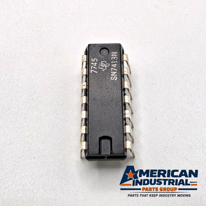Lot of 10 Texas Instruments SN7413N dual 4-input NAND Schmitt triggers TTL DIP-14 for vintage logic repair from American Industrial Parts Group