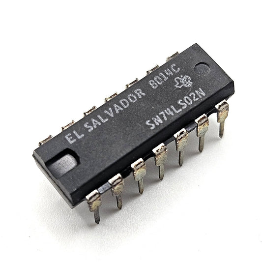 Texas Instruments SN74LS02N quad 2-input NOR gate 74LS TTL DIP-14 vintage new old stock for legacy logic repair