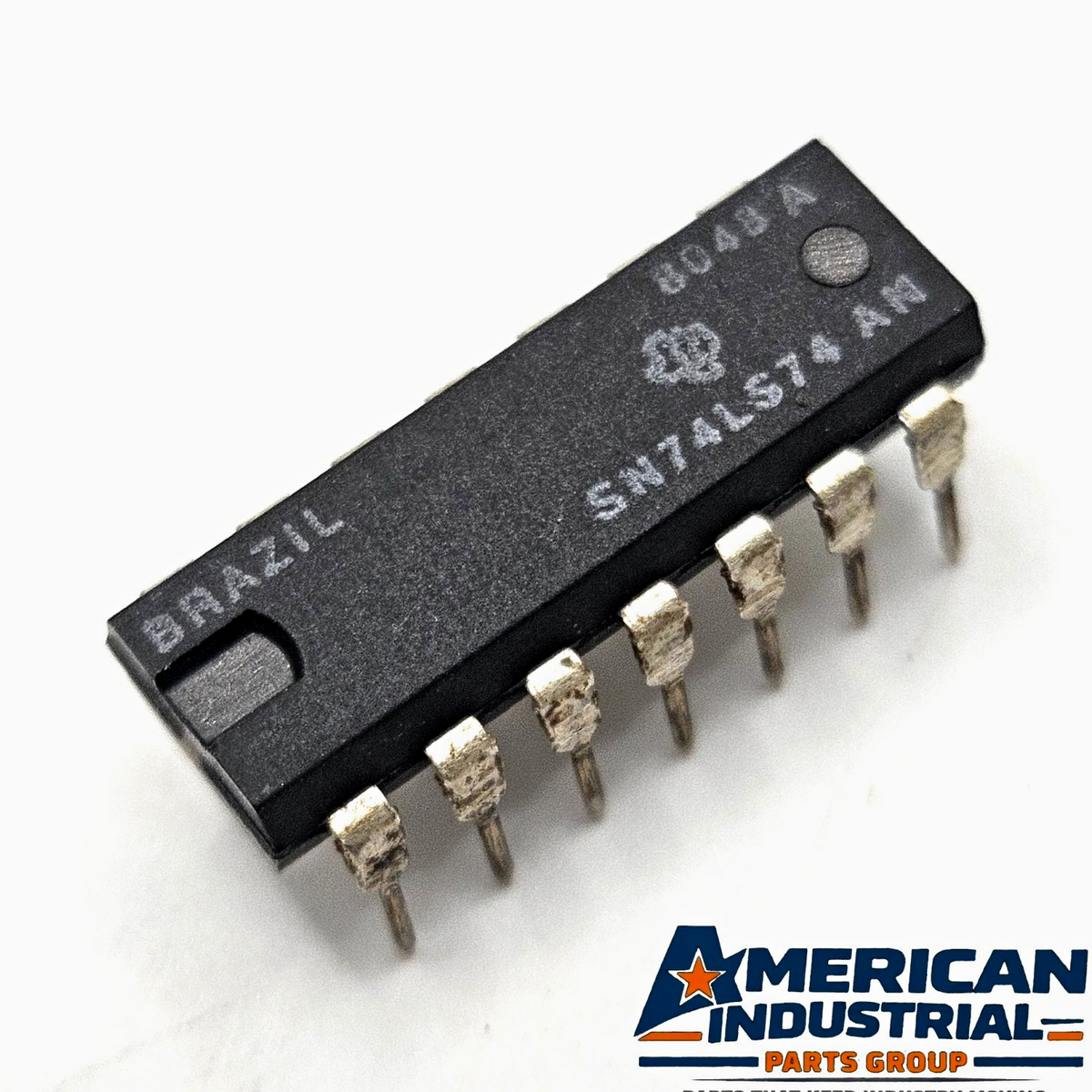 Texas Instruments SN74LS74AN dual D-type flip-flop DIP-14 lot of 4 for vintage electronics repair and TTL logic circuits