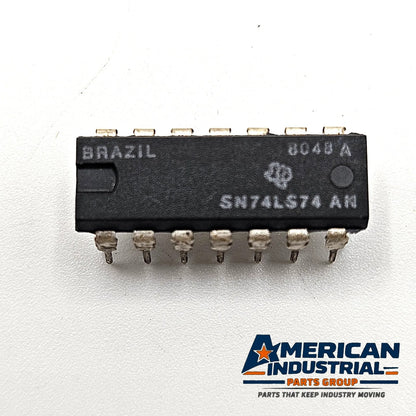 Texas Instruments SN74LS74AN dual D-type flip-flop DIP-14 lot of 4 for vintage electronics repair and TTL logic circuits