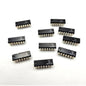 Lot of 10 Texas Instruments SN74S15N triple 3-input AND gate open collector DIP-14 vintage new old stock for legacy logic repair