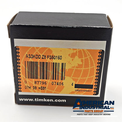 Timken Fafnir AS3KDD Z8 FS50160 double shielded stainless steel radial ball bearing 3/8 inch bore for industrial maintenance