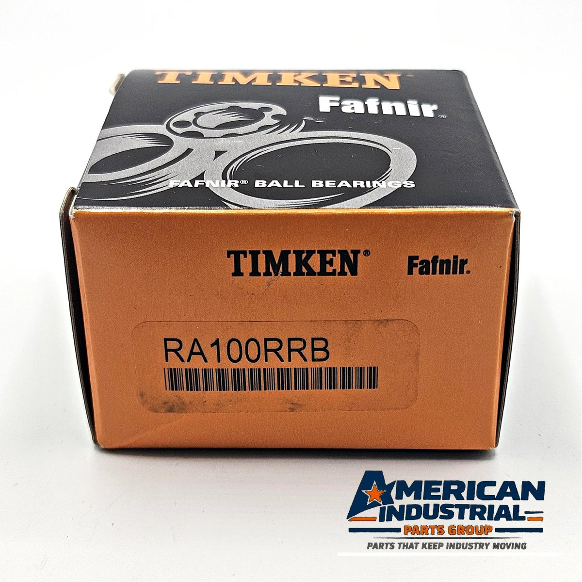 Timken Fafnir RA100RRB ball bearing insert 1 inch bore 52mm OD eccentric collar for industrial shaft support and MRO replacement