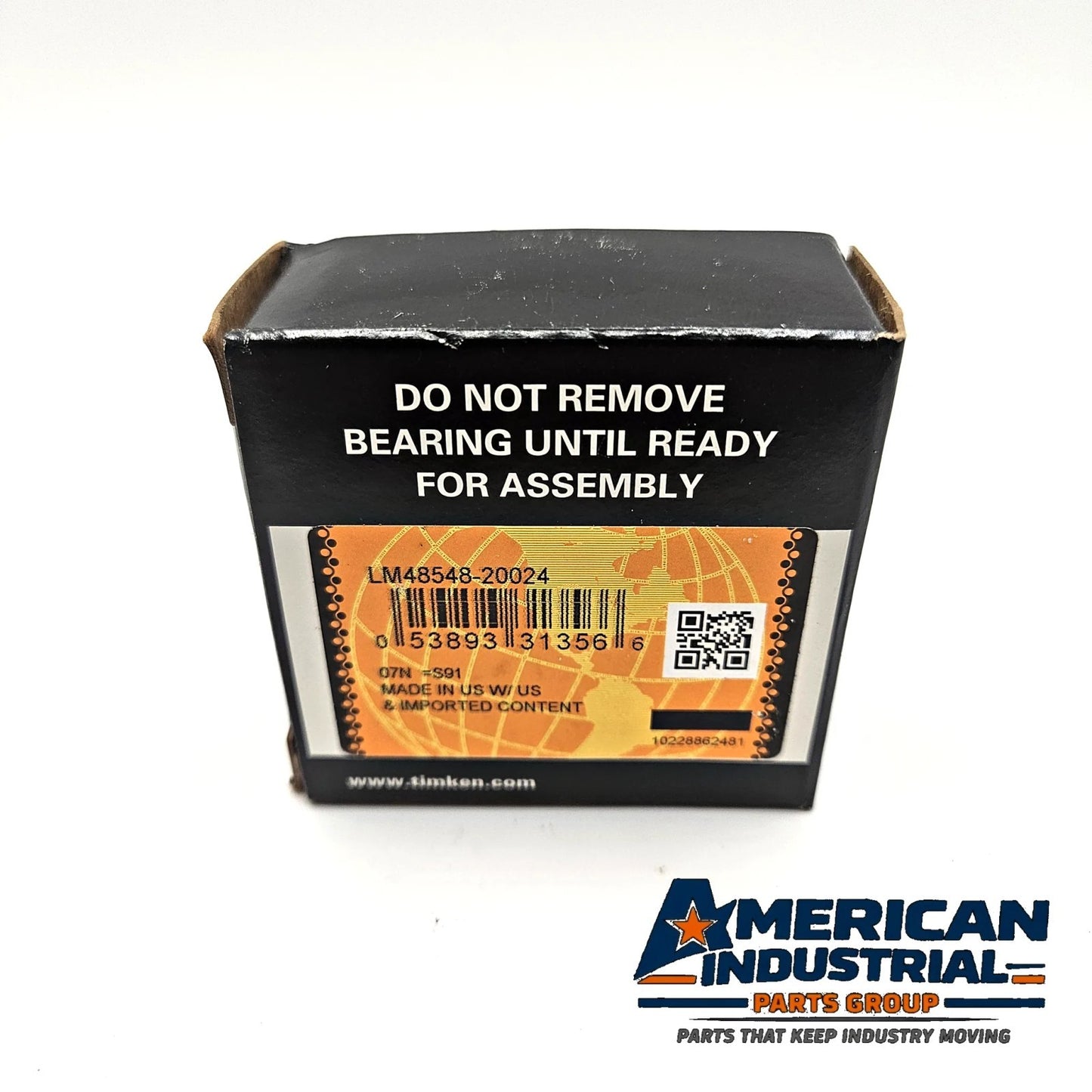 Timken LM48548 tapered roller bearing cone 1-3/8in bore for industrial machinery and MRO replacement