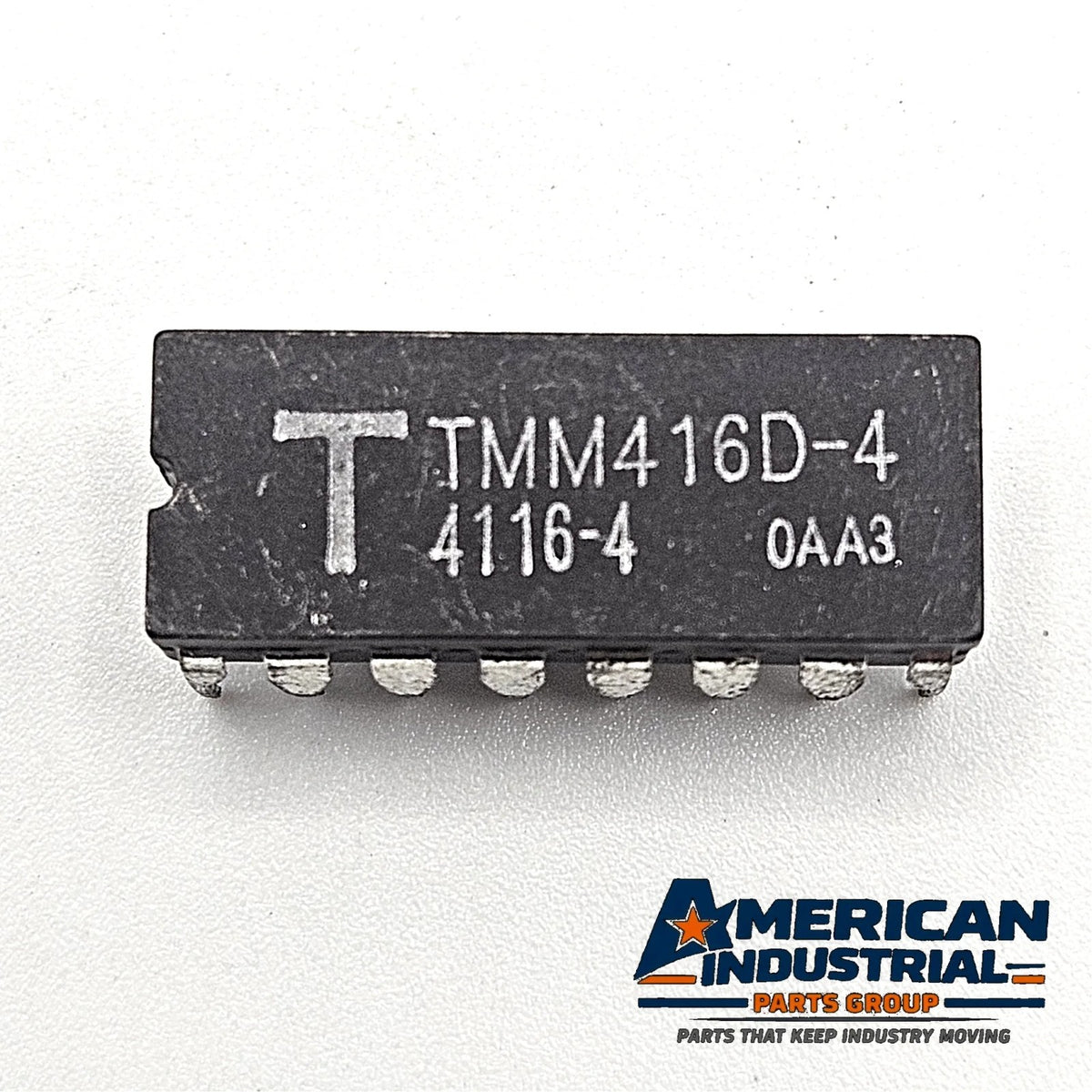 Toshiba TMM416D-4 4116-4 16Kx1 250ns dynamic RAM vintage IC in ceramic DIP-16 package for retro computer and legacy electronics repair