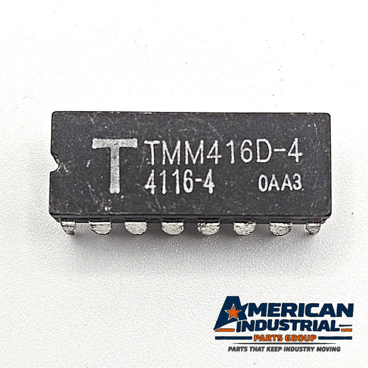 Toshiba TMM416D-4 4116-4 16Kx1 250ns dynamic RAM vintage IC in ceramic DIP-16 package for retro computer and legacy electronics repair