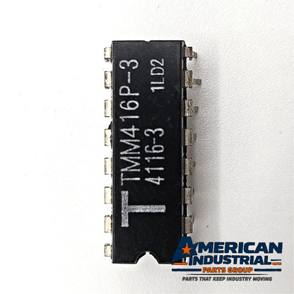 Toshiba TMM416P-3 4116-3 16Kx1 200ns dynamic RAM vintage IC in plastic DIP-16 package for retro computer and legacy electronics repair
