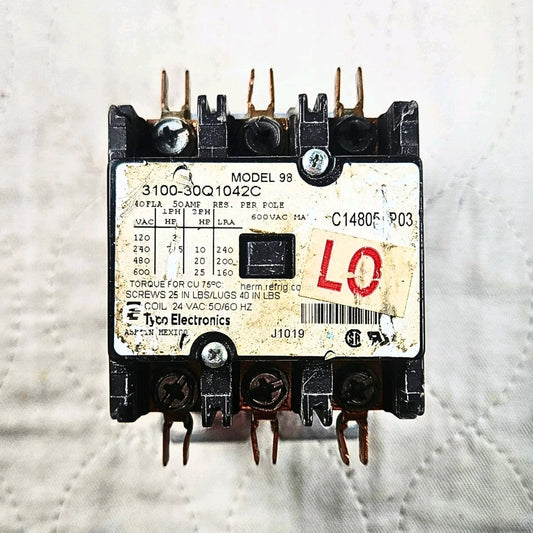 Tyco 3100-30Q1042C contactor for industrial automation and MRO motor control applications. American Industrial Parts Group.