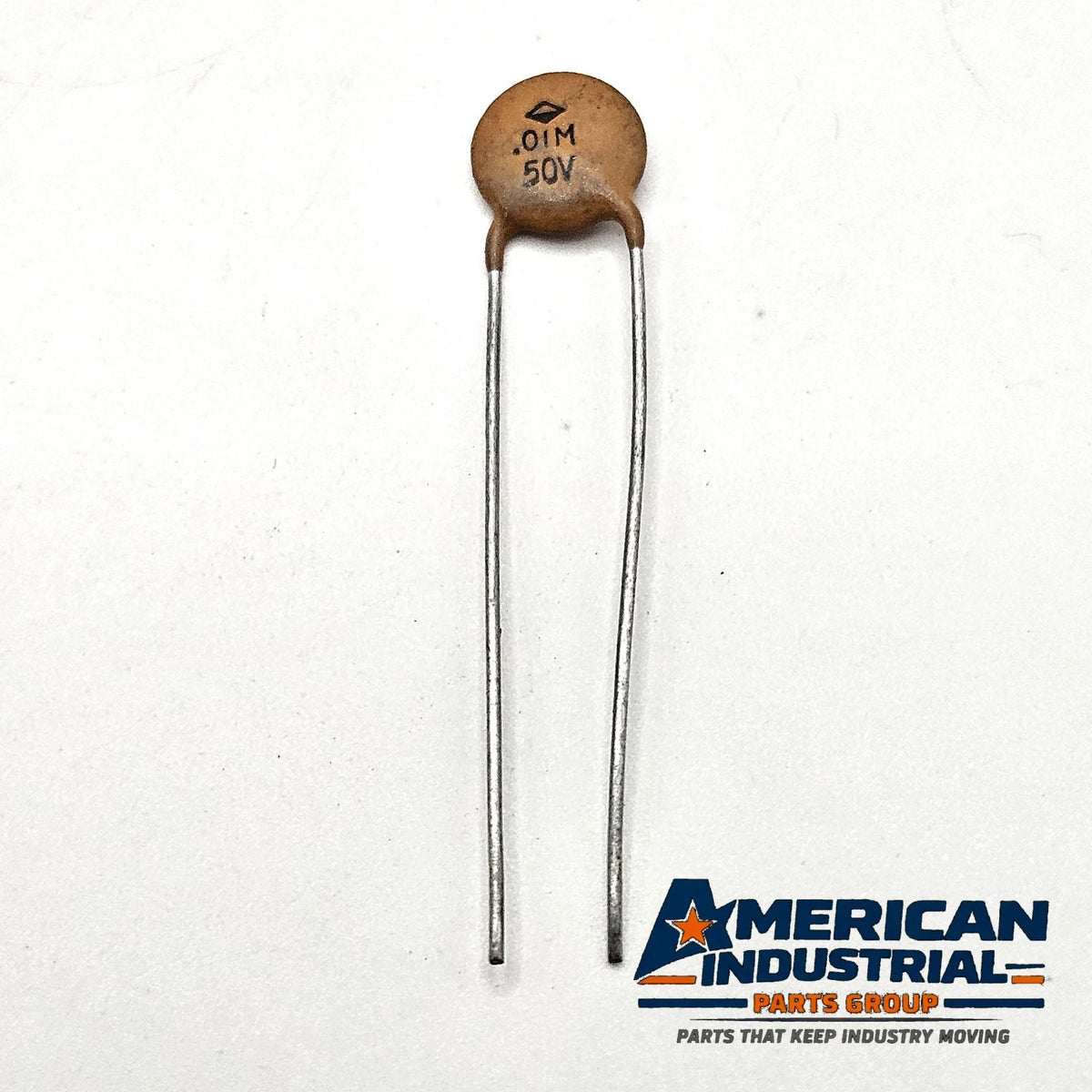 Lot of 10 unbranded 0.01uF 50V 10nF 103 ceramic disc capacitors radial lead for bypass, decoupling, and circuit board repair