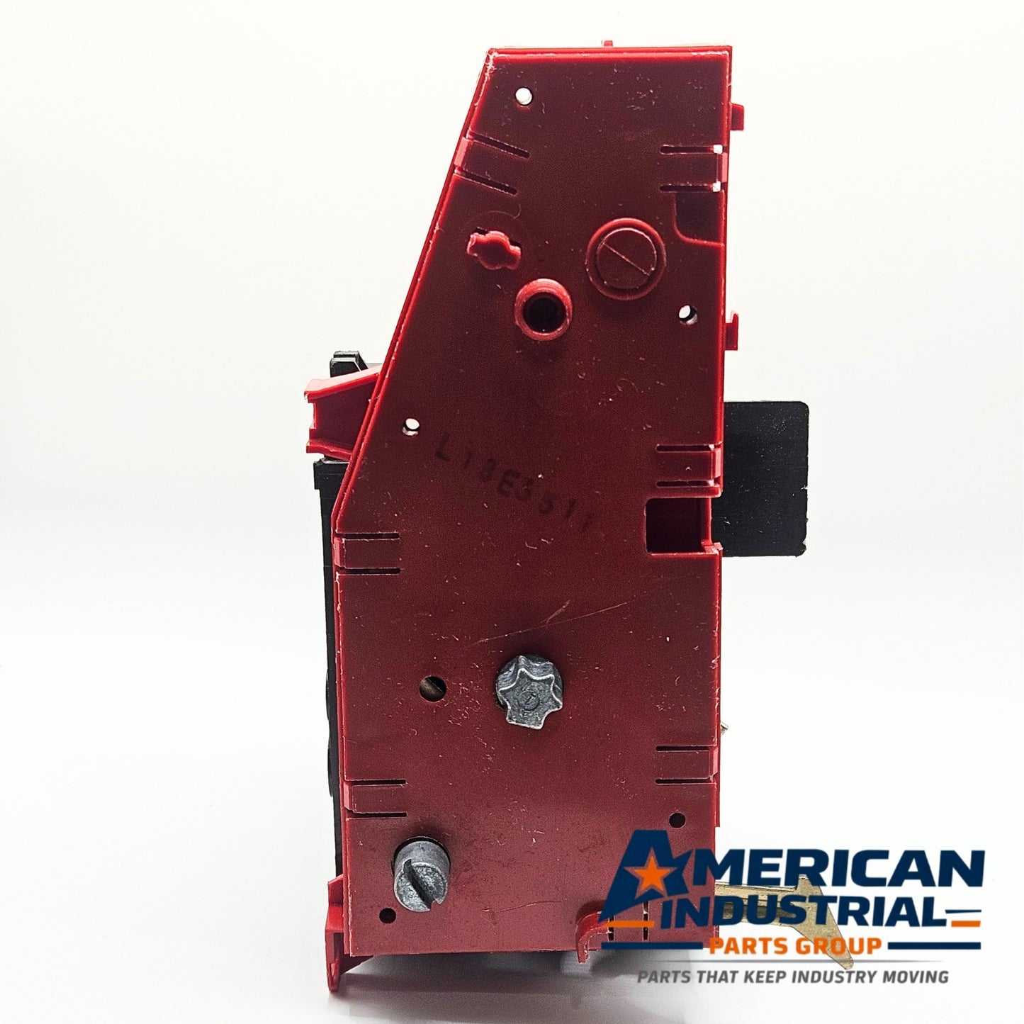 Unbranded disconnect switch interior used in control panel equipment. American Industrial Parts Group.