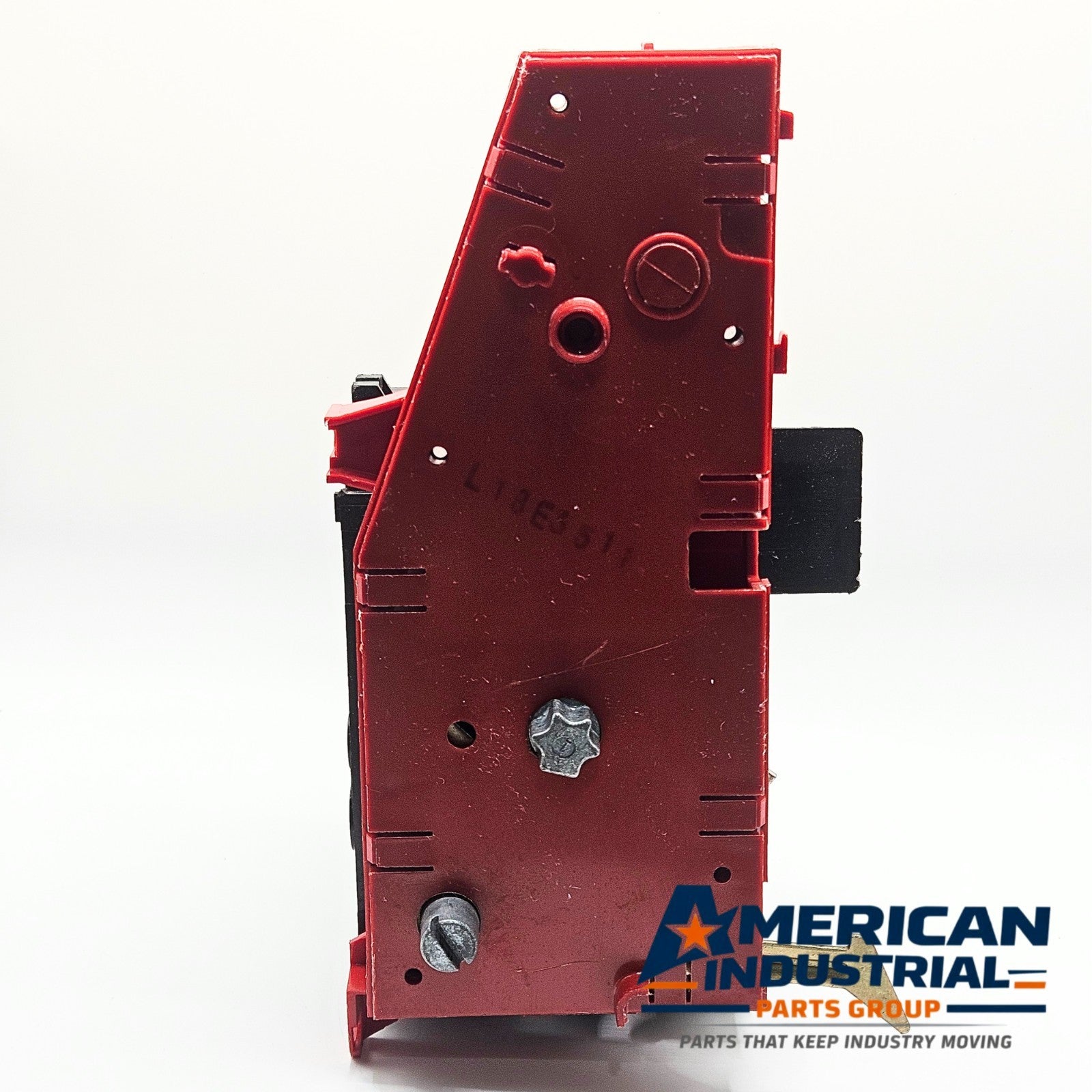 Unbranded disconnect switch interior used in control panel equipment. American Industrial Parts Group.