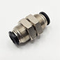 Unbranded 8mm 5/16 pneumatic bulkhead coupler for industrial automation systems. American Industrial Parts Group.