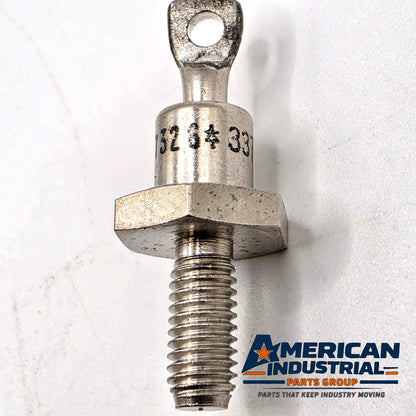 Vintage stud mount rectifier diode 337512 hex base threaded stud eyelet for power supply repair from American Industrial Parts Group