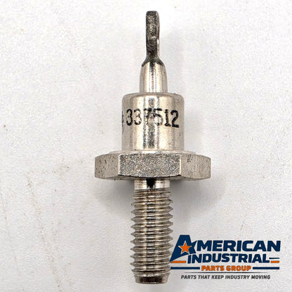 Lot of 10 vintage stud mount rectifier diodes 337512 hex base threaded stud eyelet for power supply repair from American Industrial Parts Group