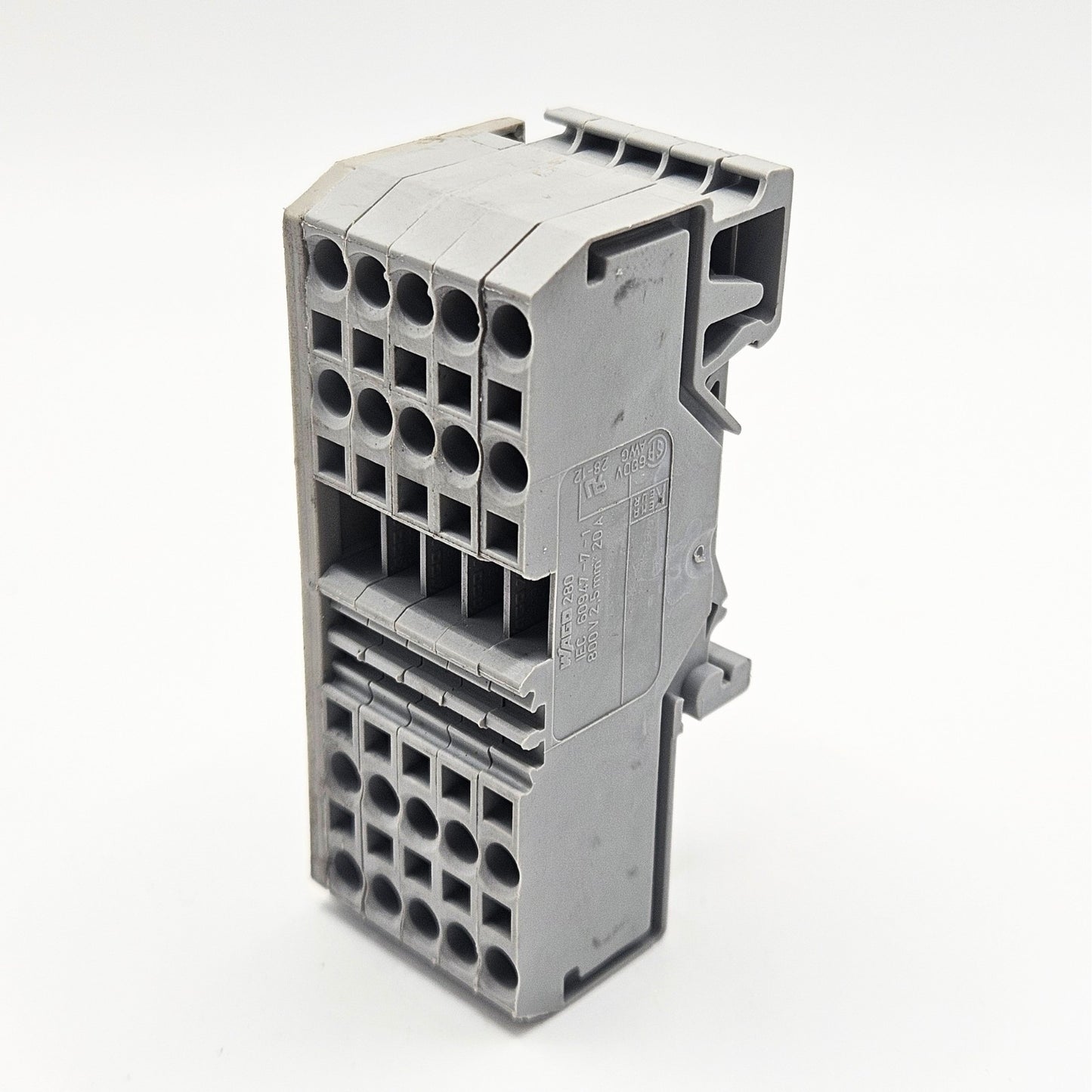 WAGO 280 terminal block for industrial control panel wiring. American Industrial Parts Group.