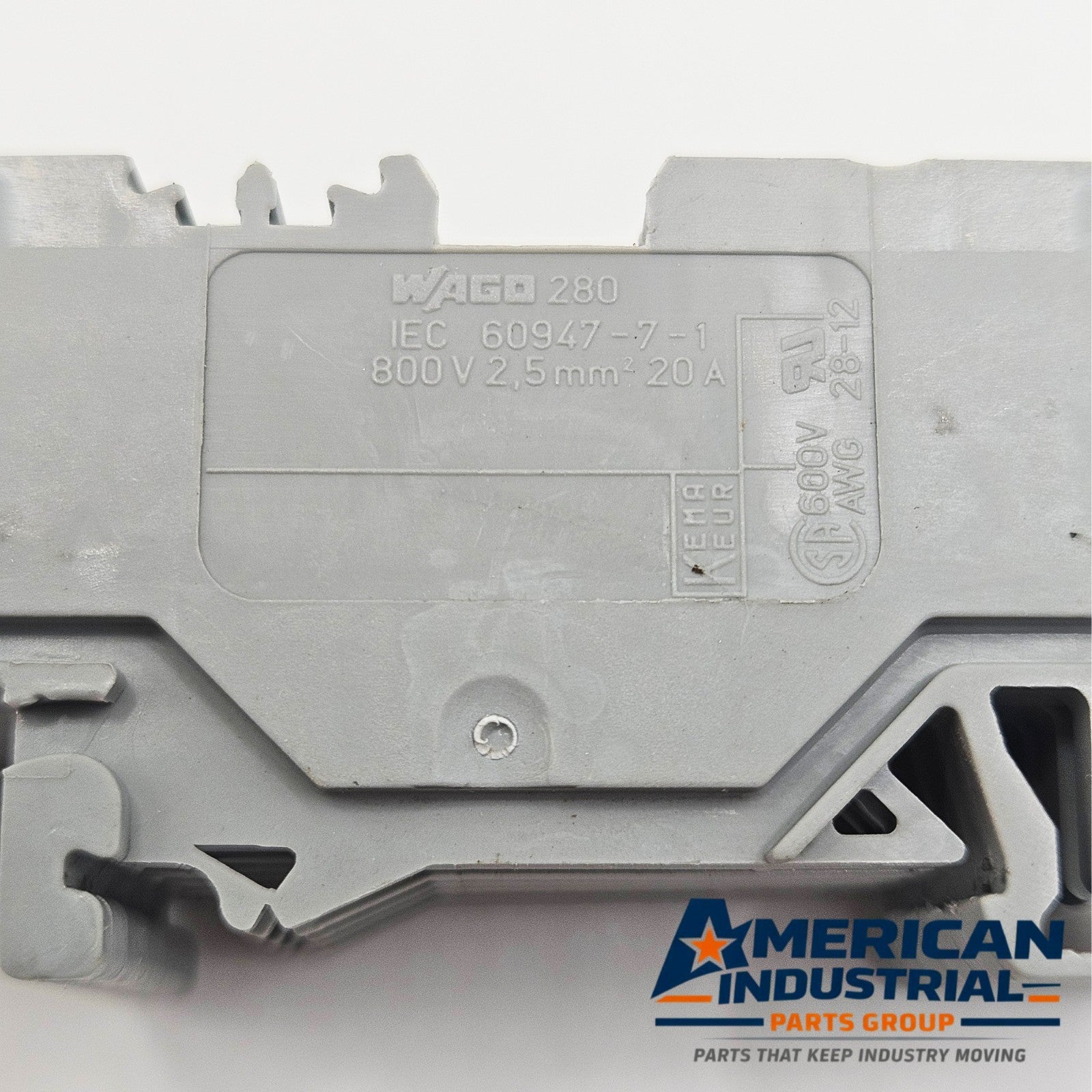 WAGO 280 terminal block lot for factory automation spare parts. American Industrial Parts Group.