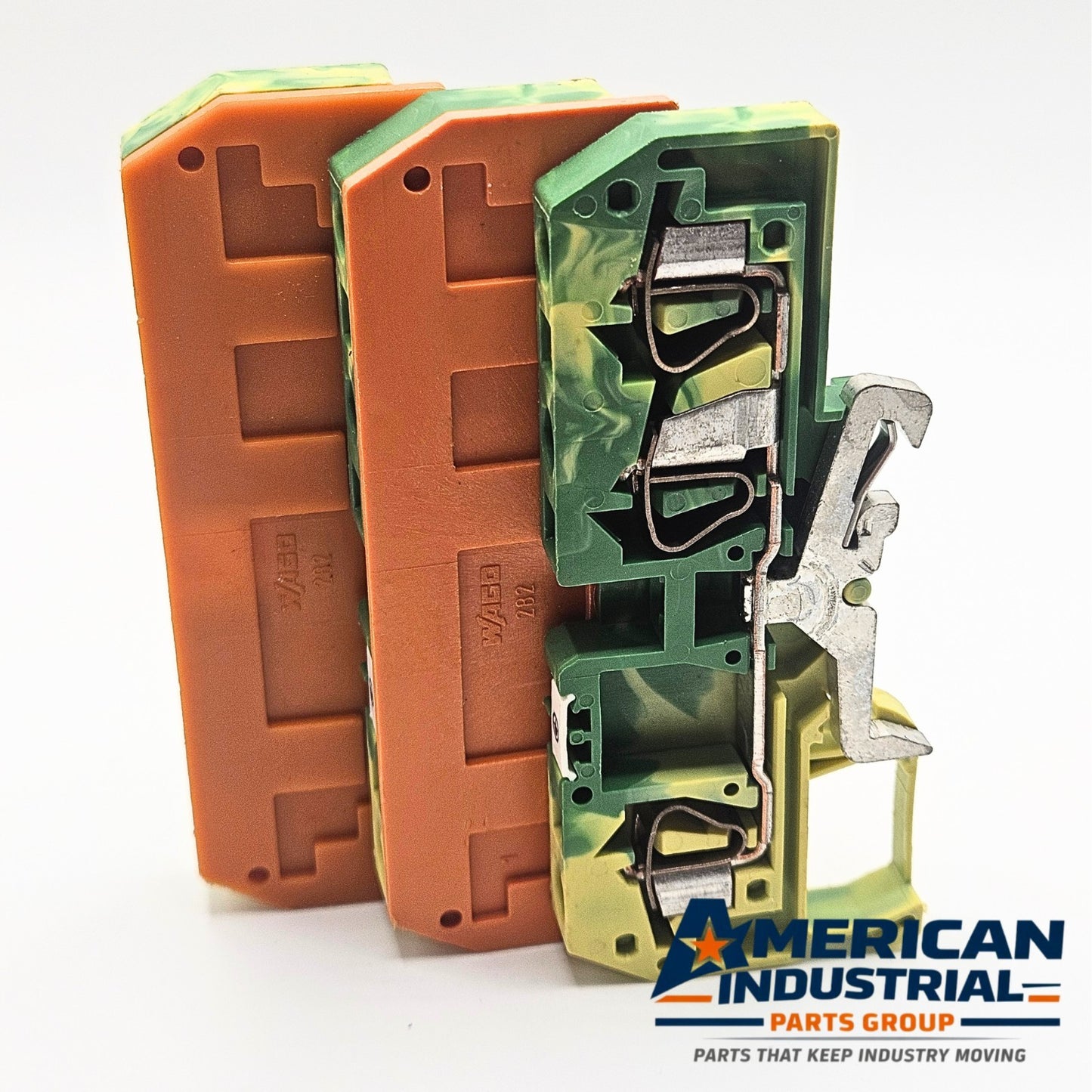 WAGO 282 IEC terminal block for industrial MRO electrical parts. American Industrial Parts Group.