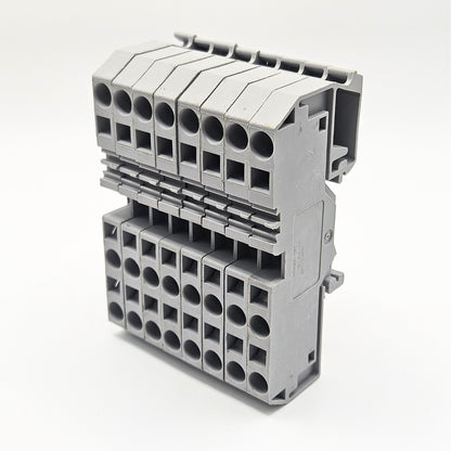 WAGO 282 gray terminal block for industrial control panel wiring. American Industrial Parts Group.