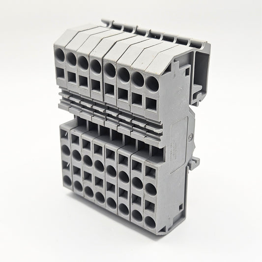 WAGO 282 gray terminal block for industrial control panel wiring. American Industrial Parts Group.
