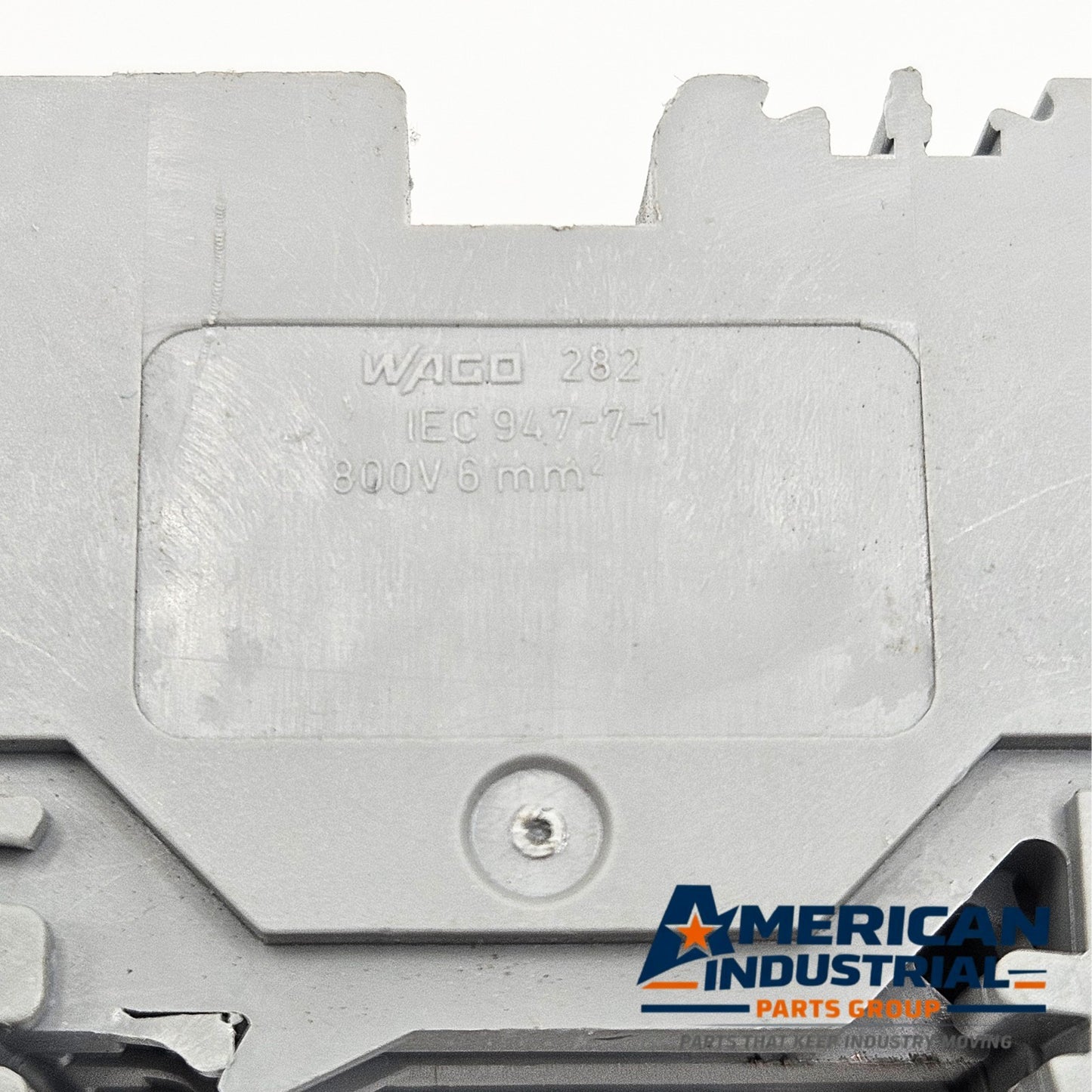 WAGO 282 800V terminal block for MRO electrical applications. American Industrial Parts Group.