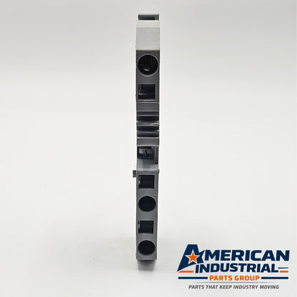 WAGO 282 terminal block side view for industrial automation and MRO panel wiring applications. American Industrial Parts Group.