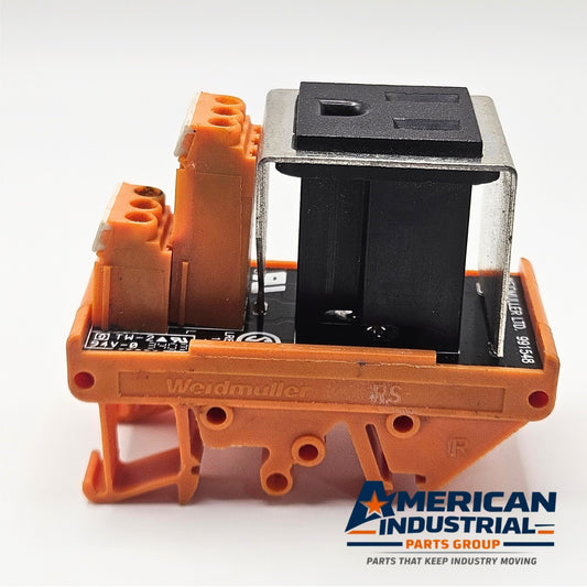 Weidmuller TM-2 DIN rail panel outlet receptacle 125V 15A for industrial control panels and automation systems