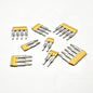 Weidmuller WDU 4 cross-connector bus bar jumper lot of 7 for DIN rail terminal blocks