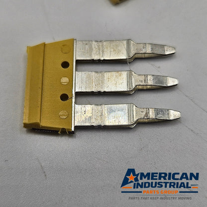 Weidmuller WDU 4 cross-connector bus bar jumper lot of 7 for DIN rail terminal blocks
