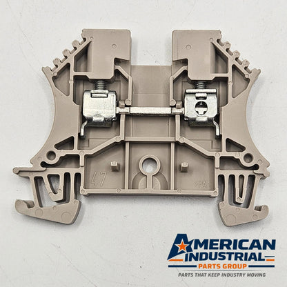 Weidmuller WDU 4 4mm² screw-clamp feed-through DIN rail terminal block for industrial control panels