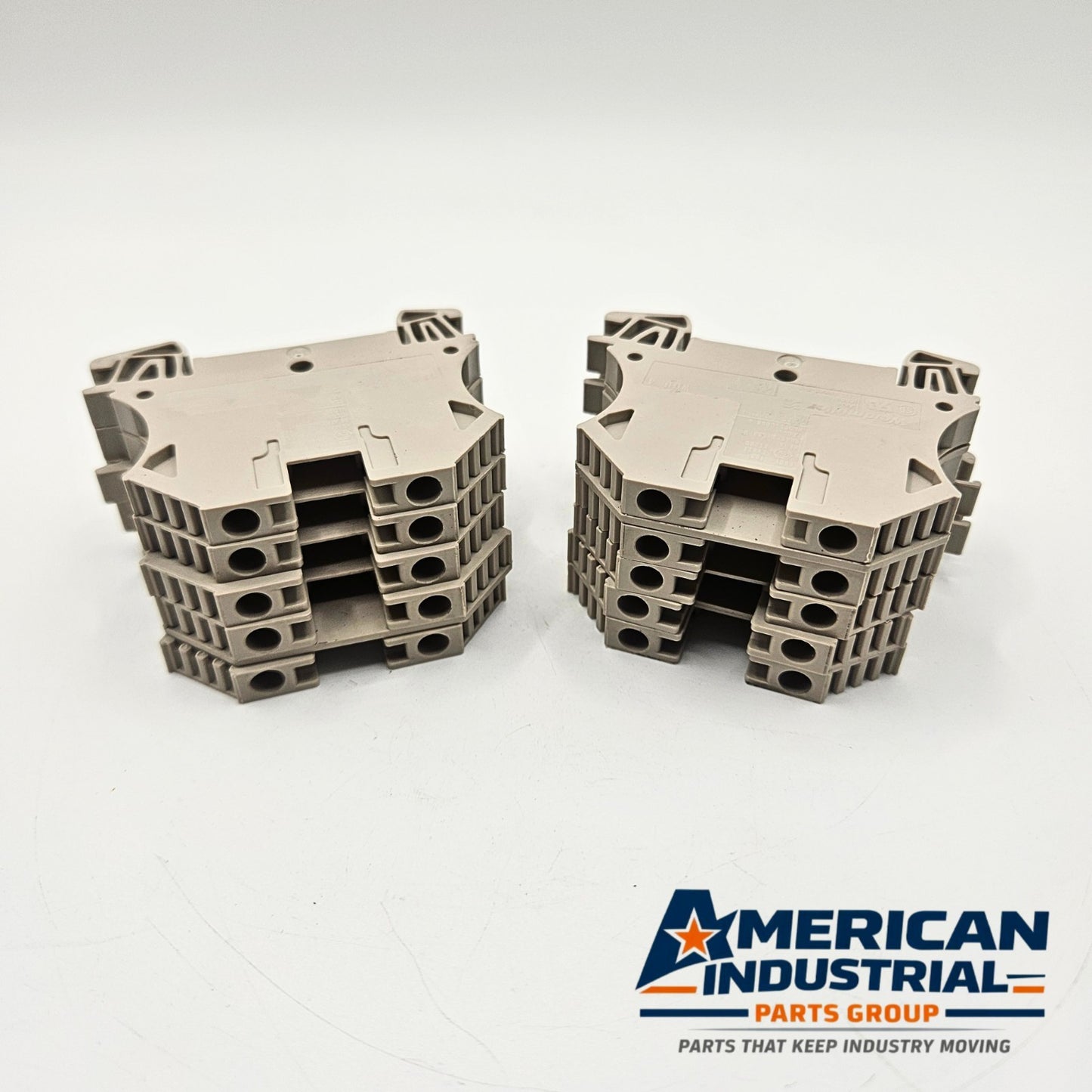Weidmuller WDU 4 4mm² screw-clamp feed-through DIN rail terminal blocks lot of 10 for industrial control panels