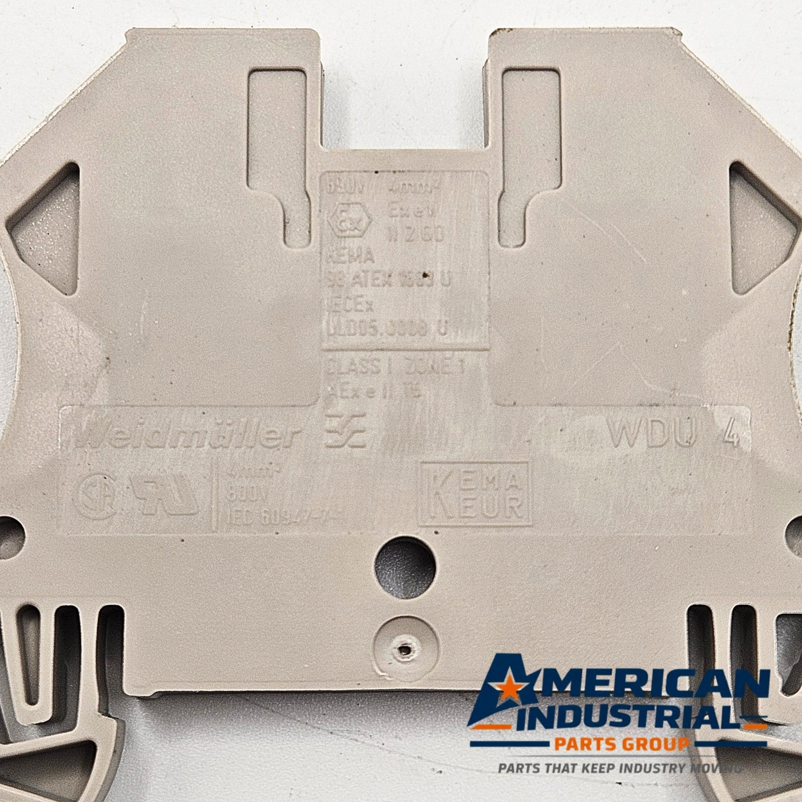 Weidmuller WDU 4 4mm² screw-clamp feed-through DIN rail terminal blocks lot of 10 for industrial control panels