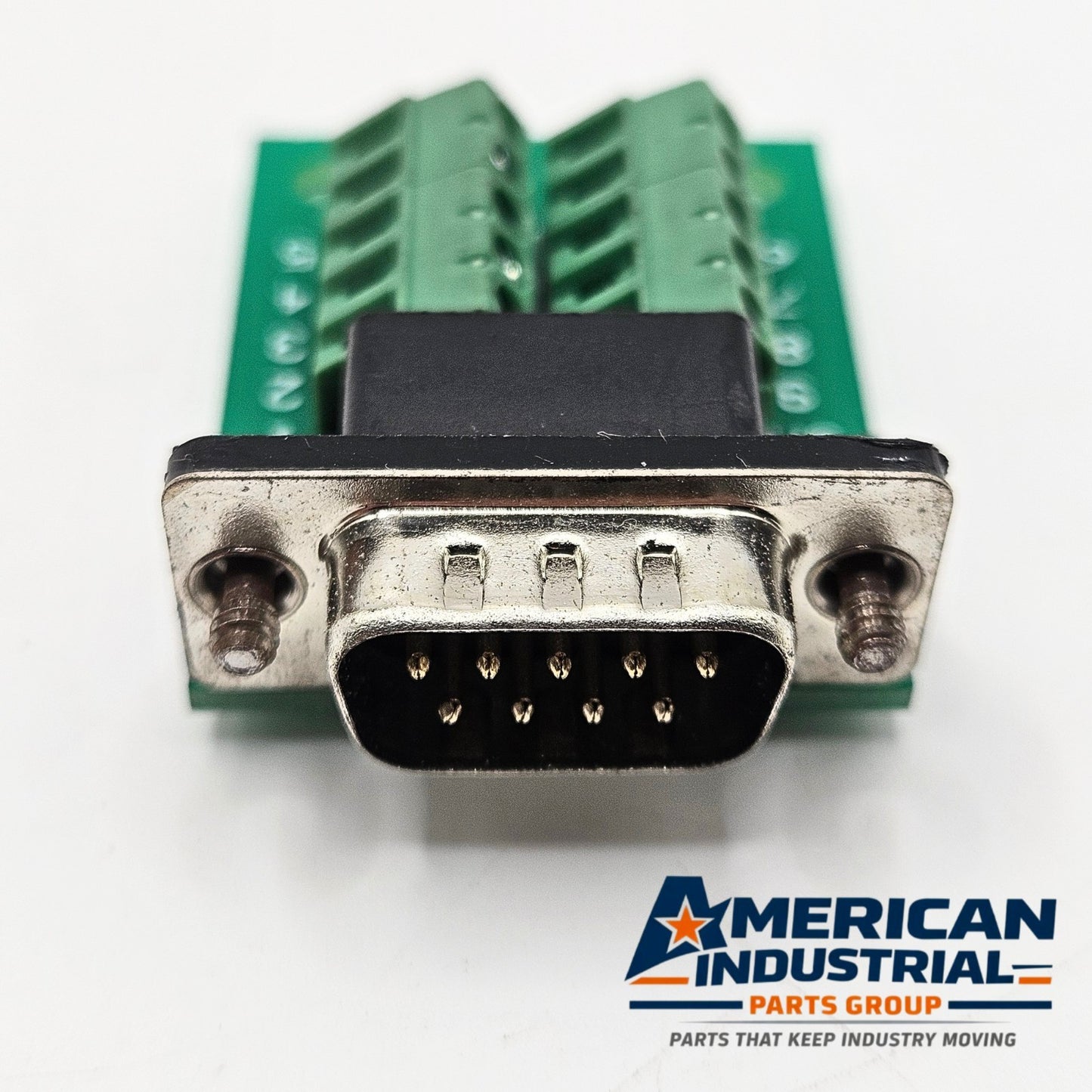 Winford Engineering BRKSD9M DB9 male slim breakout board with screw terminals for industrial control panel wiring and automation systems