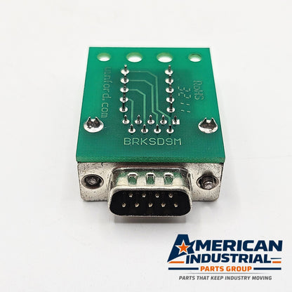 Winford Engineering BRKSD9M DB9 male slim breakout board with screw terminals for industrial control panel wiring and automation systems