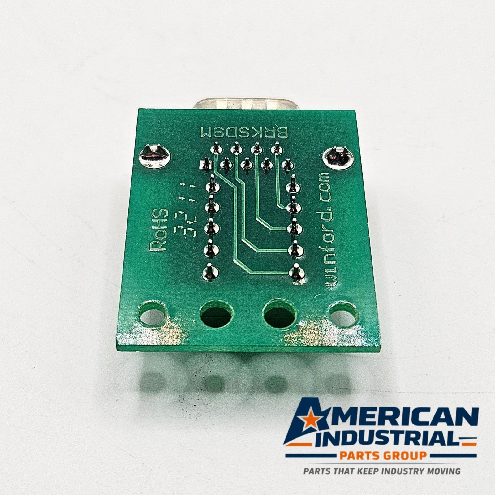 Winford Engineering BRKSD9M DB9 male slim breakout board with screw terminals for industrial control panel wiring and automation systems