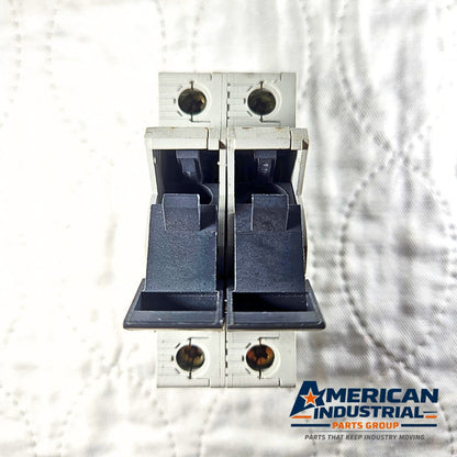 Wöhner 31112 AES 2x38 fuse holder for industrial automation and MRO applications. American Industrial Parts Group.