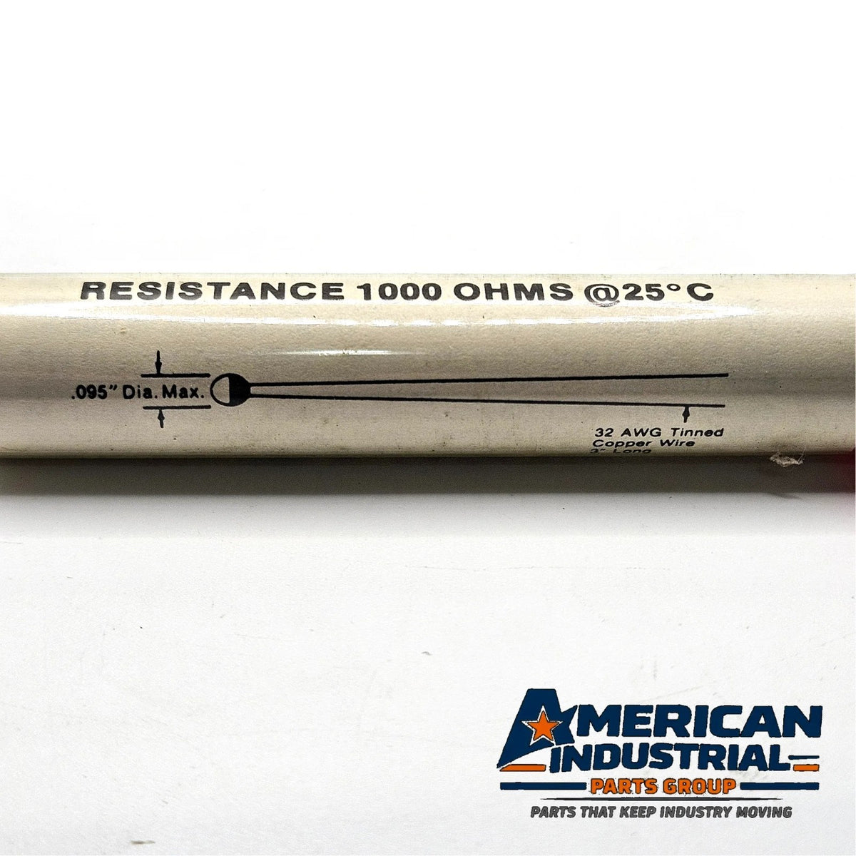Lot of 100 YSI 44003A precision NTC thermistors 1000 ohm at 25C with 32 AWG leads for temperature measurement and instrumentation